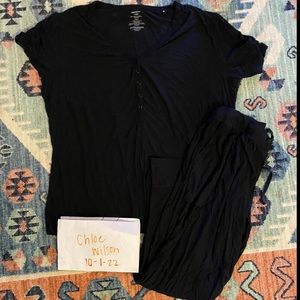 Posh Peanut Ribbed Jogger Bamboo Lounge Set